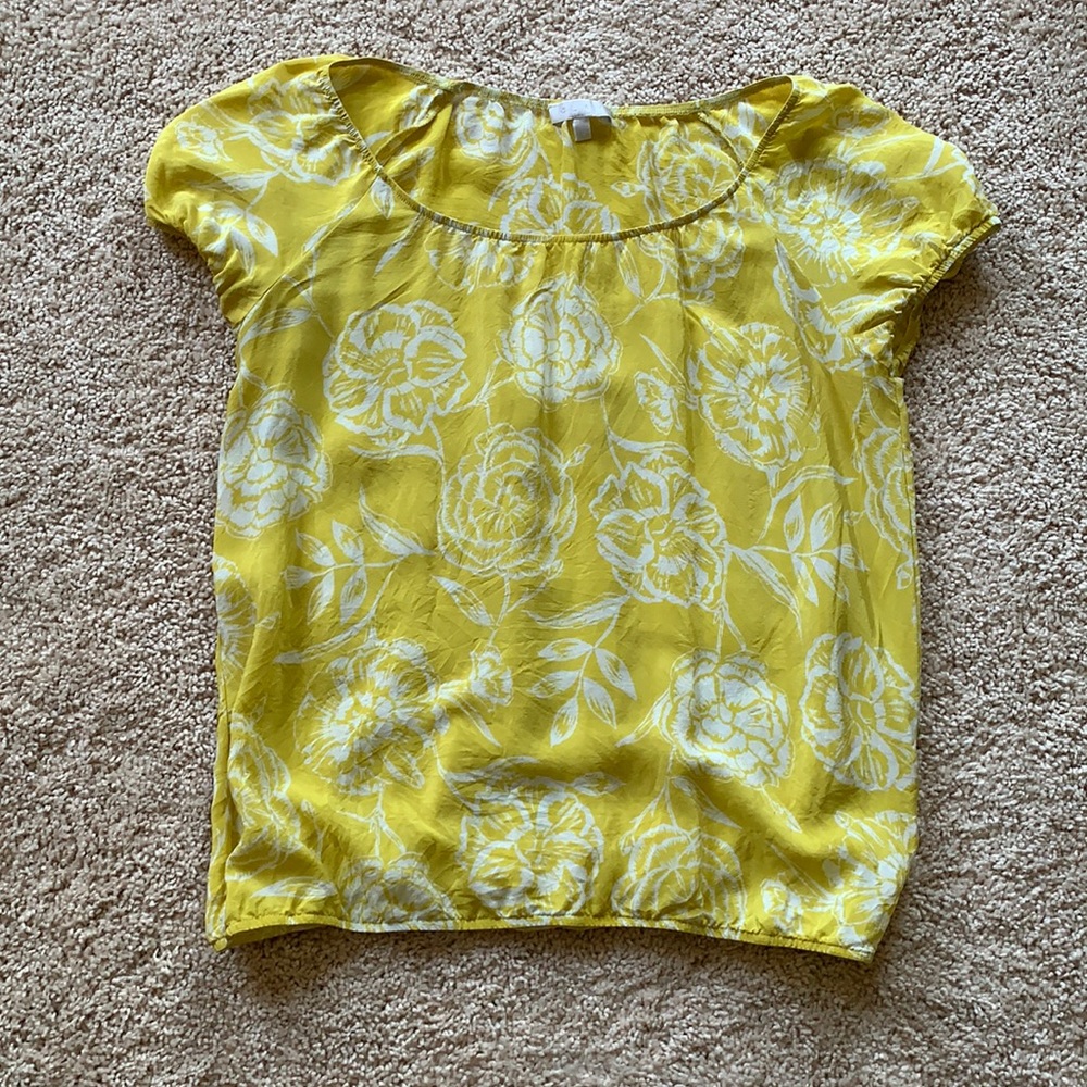 Silk floral top